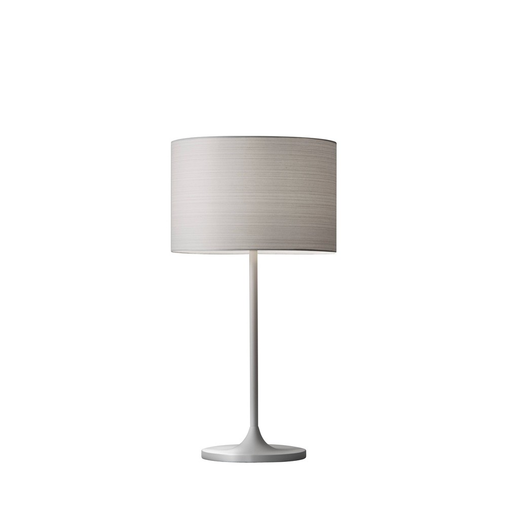 Photos - Floodlight / Street Light Adesso 22.5" Oslo Collection Table Lamp White  