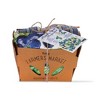 tagltd Set of 2 Berry Salad Receipe with Coordinating Blue Stripe Cotton   Kitchen Dishtowels 26L x 18W in.    Set In Crate for Gift Giving - 2 of 3