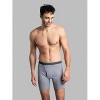 Fruit Of The Loom 7 Pack Mens Cool Zone Fly Boxer Briefs Assorted Stripes & Solids - 2 of 4