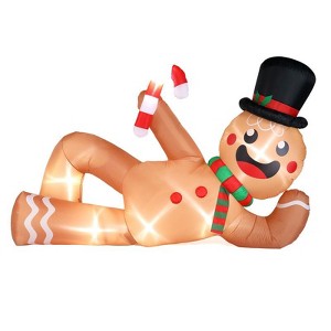 Karl Home 9.8 FT Lighted Christmas Inflatable Lying Gingerbread Man Decoration - 1 of 4