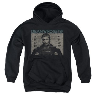 Boys’ Supernatural Dean Mug Shot Hooded Sweatshirt