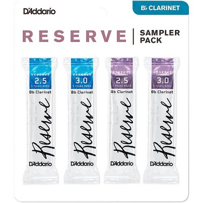 D'Addario Woodwinds D'Addario Reserve Bb Clarinet Reed Sampler Pack 2.5