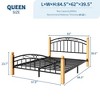 Metal Bed Frame with Headboard and Footboard, Structurally Stable, Heavy Duty Steel Slat Supported, Under Bed Storage, No Box Spring Needed - 3 of 4
