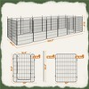 Yaheetech 31.5″ Tall Foladable Dog Playpen , 16 Panels with Door for Small Dogs for Outdoor and Indoor Use - 3 of 4