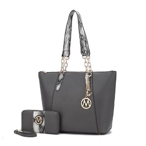 MKF Collection Ximena Women’s Tote Bag with matching Wristlet Wallet by Mia K - 1 of 4