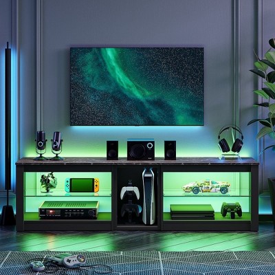 Bestier RGB TV Stand for TVs up to 60" with LED Lights Entertainment Center