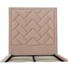 Manhattan Comfort Crosby Modern Velvet Upholstered Bed - 3 of 4