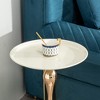 NicBex Modern Set of 2 Round Side Tables with Unique Vase Base Design for Living Room and Lounge - 4 of 4