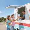 VEVOR Concession Window 36x36 in, Aluminum Alloy Frame Service Window for Food Truck, Up to 85 Degrees Stand Serving Window, White - 2 of 4