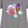 - Bubble Guppies - Molly And Zooli Heart Bubble Heart Graphic Short Sleeve Fleece Dress - 2 of 4