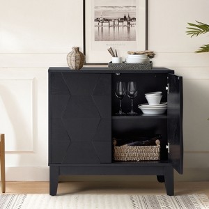 Lucinda 30'' Tall 2 - Door Accent Cabinet with Adjustable Shelves | HULALA HOME - 1 of 4