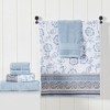 Modern Threads 6 Piece Yarn Dyed Jacquard/Solid Towel Set, Ophelia. - 2 of 3