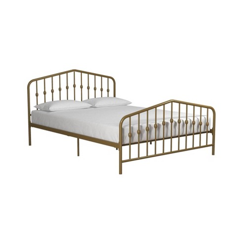 Full Bushwick Metal Bed Gold - Novogratz : Target