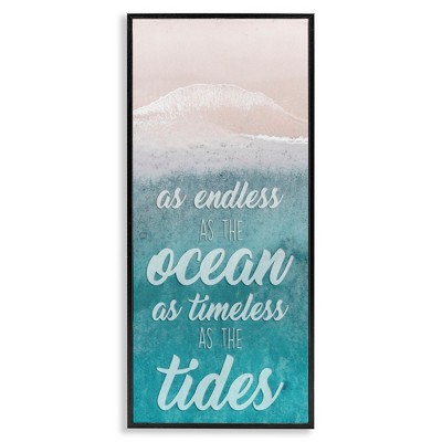 Stupell Industries Timeless As Tides Beach Phrase, 10" x 24"