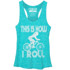 Women's CHIN UP How I Roll Racerback Tank Top - 1 of 3