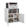 Vynxaria Home Office Printer Stand with Wheels, Printer Tables with File door  Mobile Lateral Filing Cabinet with Open Storage Shelf - 4 of 4