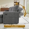 Vipbear 108" 4 Seat Modular Sectional Sofa with USB Ports/Adjustable Backrest/2 Storage Seats - 3 of 4