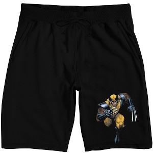 Marvel Universe X-Men Wolverine Men's Black Sleep Pajama Shorts - 1 of 4