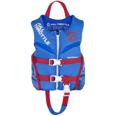 Full Throttle Child Rapid-Dry Flex-Back Life Jacket