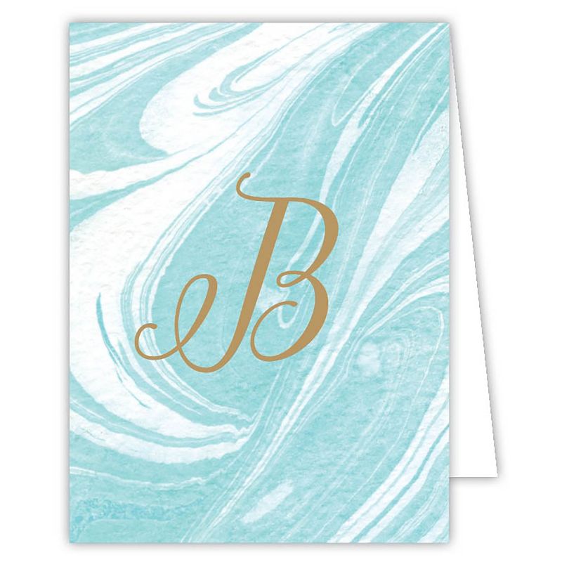 10ct Marble Note Cards - Monogram B, 1 of 2