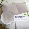 Kickoff 100% Bamboo Viscose Pillowcases Only, Hidden Zipper, Cooling Breathable, Bedding Pillow Covers for Hot Sleepers - 3 of 4