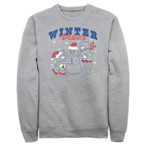 Men s Care Bears Winter Vibes Sweatshirt Athletic Heather 3x