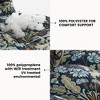 ARTPLAN Patio Bench Tufted Cushion with Tie,Outdoor Loveseat Cushion for Gliders,48x18 Inches,Floral - 3 of 4