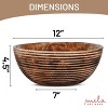 Mela Artisans Wooden Bowl for Decor, Candies - Jasmine, Darma, Jai, Doon Valley - 2 of 4