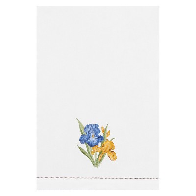 C&F Home Iris Hemstitch Decorative Guest Towel