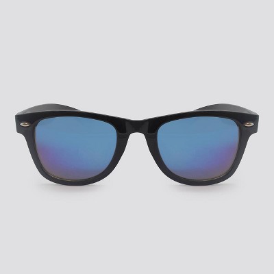 Women's Surfer Shade Plastic Silhouette Sunglasses - Wild Fable™ Black