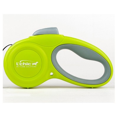 Cozy Grip Retractable Dog Leash Size S (Green/Grey)