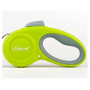 Cozy Grip Retractable Dog Leash Size S (Green/Grey) - 1 of 4