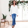 Anna-Kaci Women's Long Lantern Sleeve Cardigan Button Down Open Front Knit Sweater Cardigan - 2 of 4