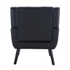 Cesicia Black Accent Chair Ergonomics Accent Chair Living Room Chair Bedroom Chair Home Chair - 4 of 4