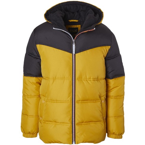 Ixtreme Boys' Colorblock Puffer Jacket Size 8, Brown : Target