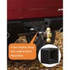Adjustable trailer hitch for 2" receiver; 5" drop, 2" & 2-5/16" steel tow balls, 12,500 lbs GTW, ideal for heavy-duty trucks, includes 2 locks. - 3 of 4