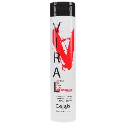 Celeb Luxury Viral Extreme Red Colorwash Shampoo 8.25 oz