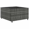 vidaXL Patio Lounge Set with Cushions Sectional Sofa Garden Backyard Poly Rattan - Gray 8 Piece - 4 of 4