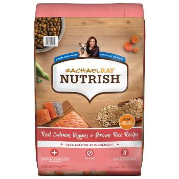 Rachael Ray Nutrish Real Salmon, Vegetable and Brown Rice Premium Dry Dog Food - 26lbs