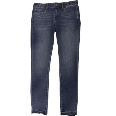 Articles of Society Womens Raw Hem Skinny Fit Jeans