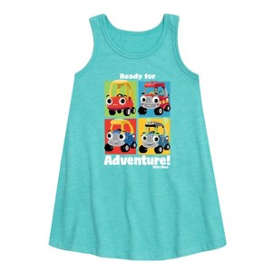 - Little Tikes - Ready for Adventure Graphic Sleeveless Aline Dress - 1 of 3