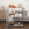 COZONY Kitchen Utility Cart, Steel Rolling Cart with Wheels Adjustable Storage Rack for Kitchen Restaurant - 4 of 4