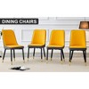 Kumasinova PU Leather Dining Chairs,Upholstered Chairs with Black Metal Legs,Comfortable Armless Chairs for Kitchen Living Room,Dining Room - 2 of 4