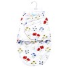 Hudson Baby Girls Plush Faux Fur Swaddle Wrap, Wildflower, 0-3 Months - 2 of 2