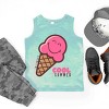The Juniper Shop SmileyWorld Cool Summer Ice Cream Pink Youth Tank Top - 4 of 4