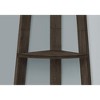 Bookshelf, Bookcase, Etagere, Corner, 5 Tier, 72"h, Office, Bedroom, Brown Laminate, Contemporary, Modern - 3 of 4