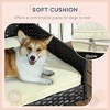 UbMelt Dog Bed Outdoor Pet Bed for Small Dogs Rattan Dog House with Canopy and Water-resistant Cushion, Modern Pet Furniture for Puppies - 2 of 4
