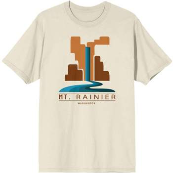 Adventure Society Mt. Rainier Men's Natural T-Shirt