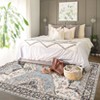 Washable Rug Vintage Floral Distressed Rug Soft Foldable Stain Resistant Non-Slip Indoor Carpet for Bedroom Living Room - 2 of 4