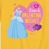 Girls' - Disney Princess - Kisses and Valentine Wishes Short Sleeve Graphic T-Shirt - 2 of 4